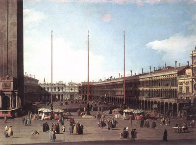Piazza San Marco, verso San Geminiano da Giovanni Antonio Canal